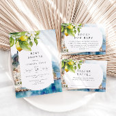 アマルフィコーストイタリアンレモンベビーシャワー 招待状