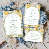 Amalfi Coast Lemon Wedding 招待状