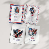 Stars, Stripes & Fun｜アメリカン・ボーイの誕生日 招待状
