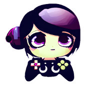 パープルパーソナライズされたアニメゲーマーガール誕生日 ラッピングペーパー