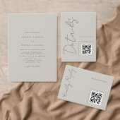 Simple Calligraphy Wedding アクリル招待状 (この独立クリエイターのコレクションをカスタマイズ。)