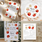 目の赤ちゃん素朴シャワーのリンゴ ペーパープレート