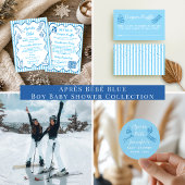 All In One Apres Bebe Apres Ski Boy Baby Shower 招待状
