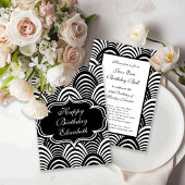 ジャズエイジモダンー20代ブラックとホワイト クッション