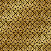 アールデコはかりで測マーメイド – ブラック&金ゴールド インビテーションポストカード