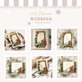 アールヌーボーデイジーガーベラフローラフレ結婚ーム セーブザデート