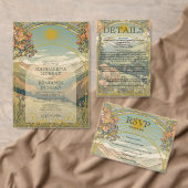 ヴィンテージエレガントアールヌーボーデコ自然歓迎 ポスター (この独立クリエイターのコレクションをカスタマイズ。)