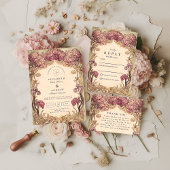 Art Nouveau Orchid Wedding 出欠カード