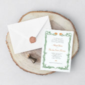 アールヌーボーチューリップ日付カードを保存 出欠カード