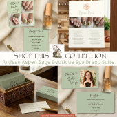 Artisan Sage Nail Boutique Referral Branding 名刺