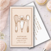 Cupcake Baker Bakery Pastry Chef 名刺