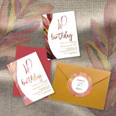 エキゾチックな夏のフローラ羽の水彩アート ラッピングペーパー