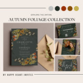 紅葉ドライグリーン秋の結婚式 セーブザデート