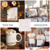 与え感謝してい |水彩感謝祭モノグラム コーヒーマグカップ