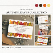 紅葉秋の結婚式サンキューカード サンキューカード