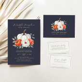 小さなかぼちゃの赤ちゃんシャワーがスティッカーを好む ラウンドシール