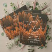 Autumn Woods Minimalist 招待状 (この独立クリエイターのコレクションをカスタマイズ。テスト)