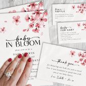 ベビー開花さくらんぼブロッサムベイビーシャワー スタンダードカクテルナプキン