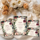 ベビー開花春ワイルドフラワーブックベビー エンクロージャーカード