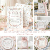 Baby in Bloom Baby Shower 招待状