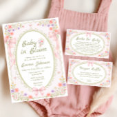 Baby in Bloom Wildflower Baby Shower Thank You ギフトタグ