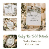 Baby+Its+Cold+Outside 冬の動物 ベビーシャワー ギフトタグ