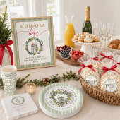 Merry Little Baby Shower Welcome Sign ポスター