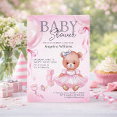 Baby shower stickers with teddy bear design. ラベル