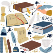 Stylish Duck in the City Spiral Notebook ノートブック