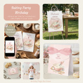 Baking Party Birthday Girls Pink Whisk & Bowl フェイバーボックス
