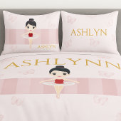 Personalized Elegant Pink Glitter Ballet Birthday 招待状