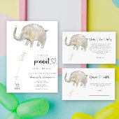 エレファントバルーン – おしゃぶり狩りベビーシャワーゲーム ポスター