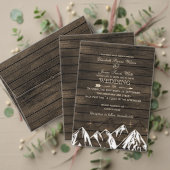 バーンウッドキャンピング素朴マウンテンウェディングプログラム プログラム (この独立クリエイターのコレクションをカスタマイズ。テスト)