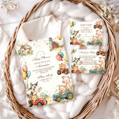 納屋周囲の庭農畜本ベビー エンクロージャーカード