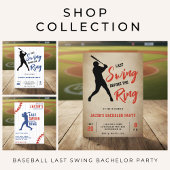 Last Swing Before the Ring Baseball Bachelor Party Tシャツ