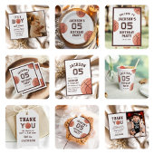 バスケットボールウォーターカラーボーイベビーシャワー 招待状