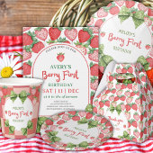 Berry First Birthday 1st Berry Birthday Invitation 招待状