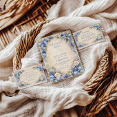 Berry in Love Blueberry Bridal Shower サンキューカード