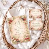 Berry Sweet Floral Diapper Raffle エンクロージャーカード