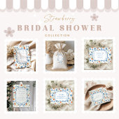 ベリーつる植物ロマンスブライダルシャワー サンキューカード