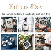 最高のパパサッカーの父と息子グラフィティTシャツ Tシャツ