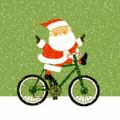 サイクリング自転車ホリデーギフト ラージクリスマスストッキング