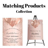 誕生日パーティーバラ金ゴールドピンクの風船 横断幕