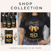 ブラック&金ゴールド応援&ビール50年50誕生日