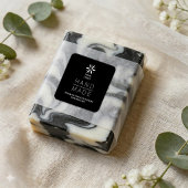 White Artisan Biz Modern Design QR & Social 名刺