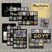 What a Year 18 Photo Collage and Captions Black シーズンカード