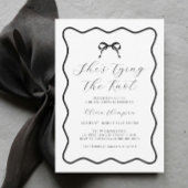 ブラックボーシェズノットの結び付けブライダルシャワーの恩恵 ポスター