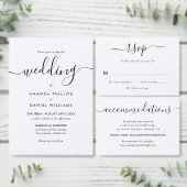 結婚式延期のお知らせ 黒と白 案内状 (この独立クリエイターのコレクションをカスタマイズ。)