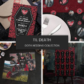Til Death ハート ネーム ゴシック ウェディング ラウンドシール