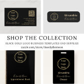 カスタムロイヤリティブモダンラック金ゴールド 名刺